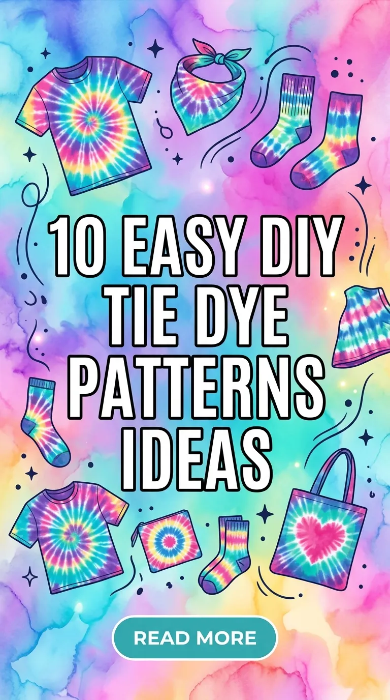 10 Easy DIY Tie Dye Patterns Ideas