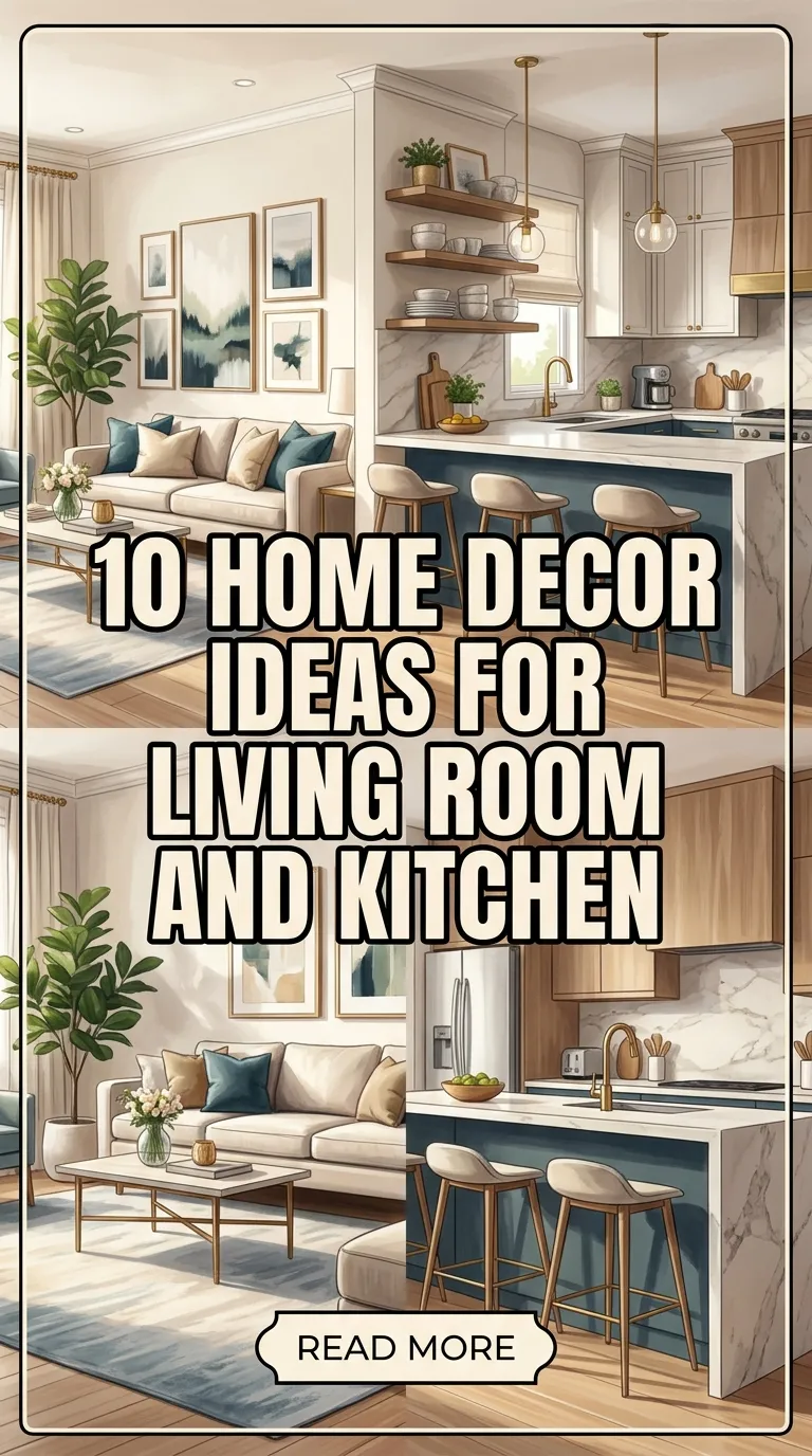 10 Home Decor Ideas for Living Room and Kitchen