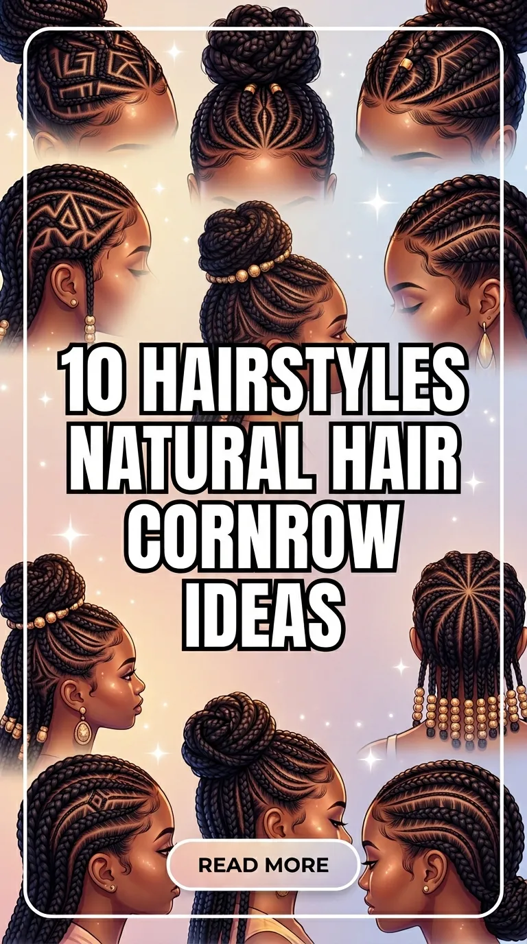 10 Stunning Natural Hair Cornrow Ideas