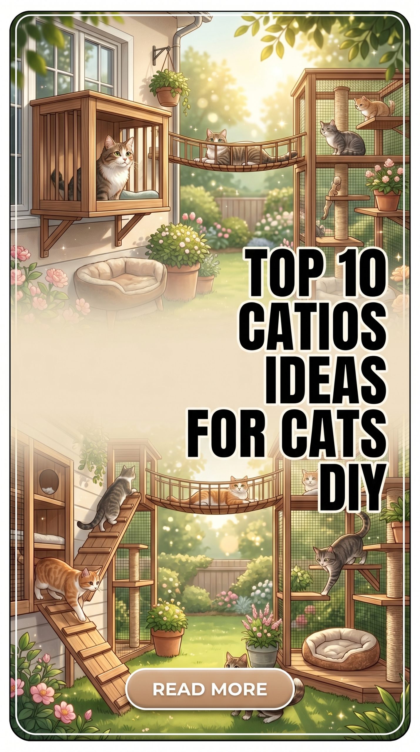 Top 10 Catios Ideas For Cats DIY