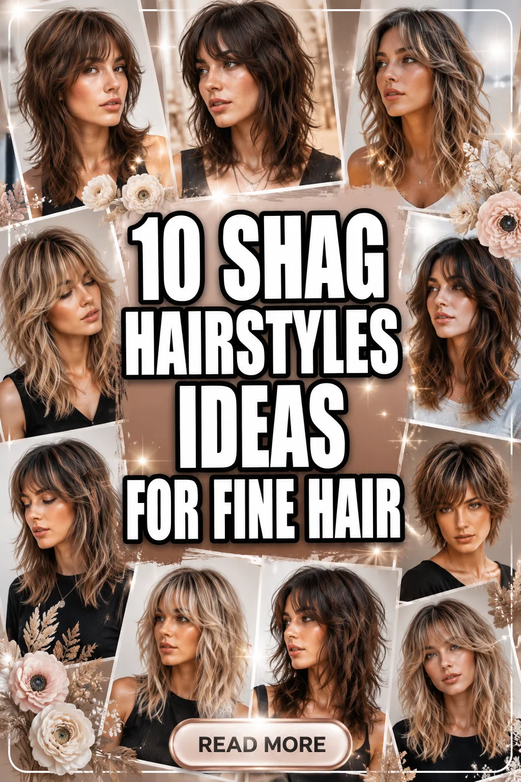 10 Shag Hairstyles Ideas For Fine Hair