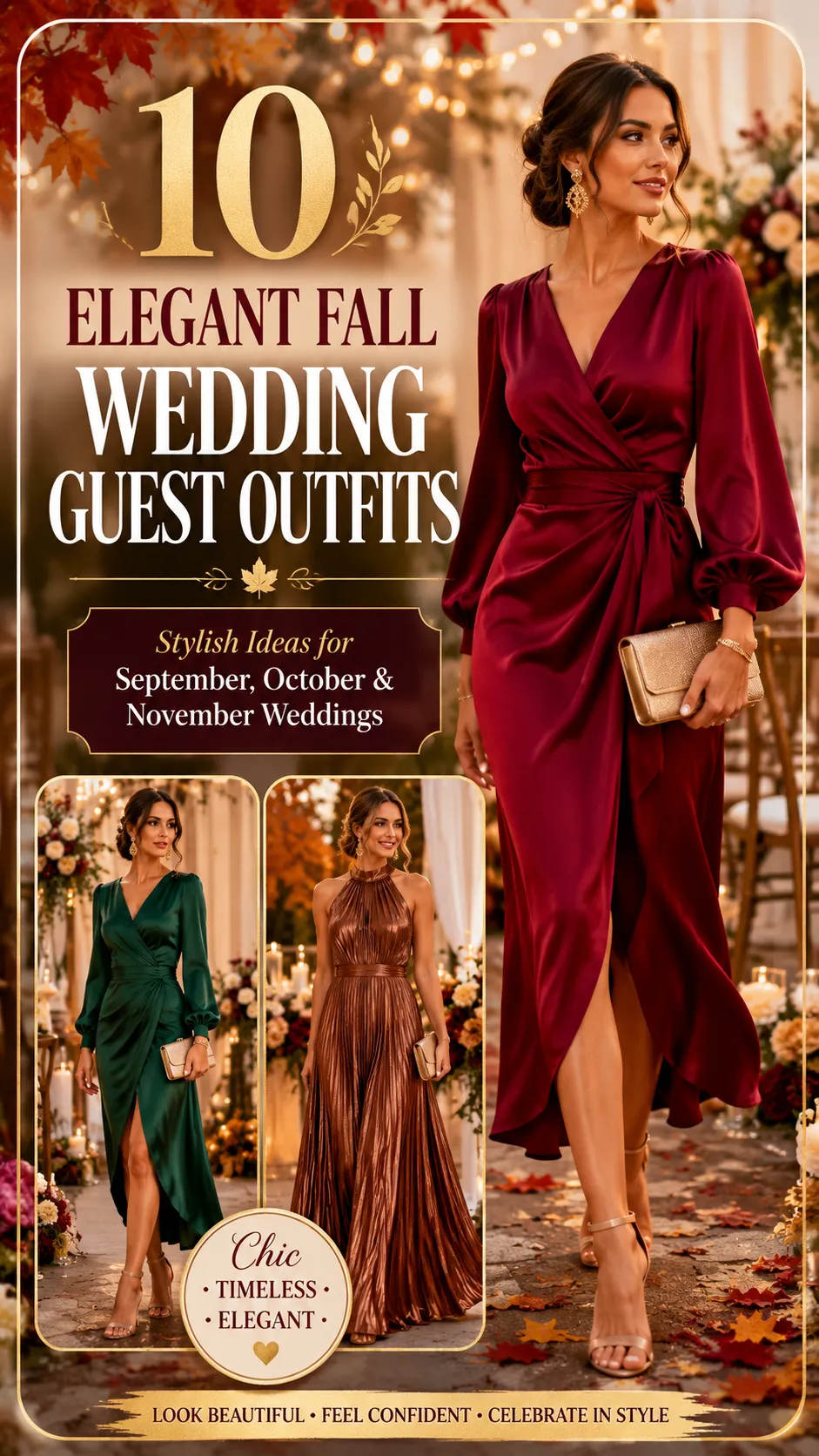 10 Elegant Fall Wedding Guest Outfits