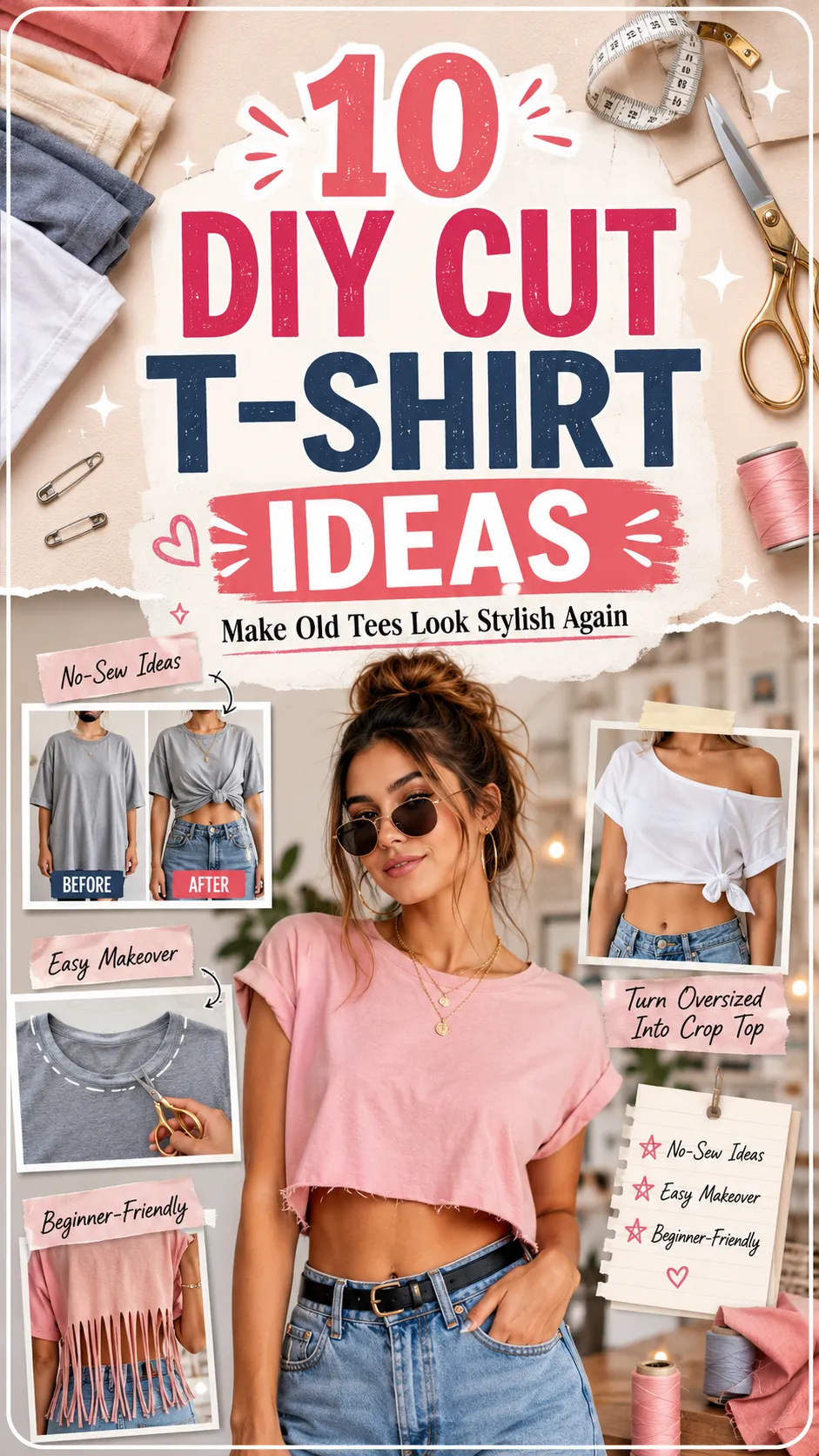 10 DIY Cut T-Shirts Ideas for a Stylish Makeover