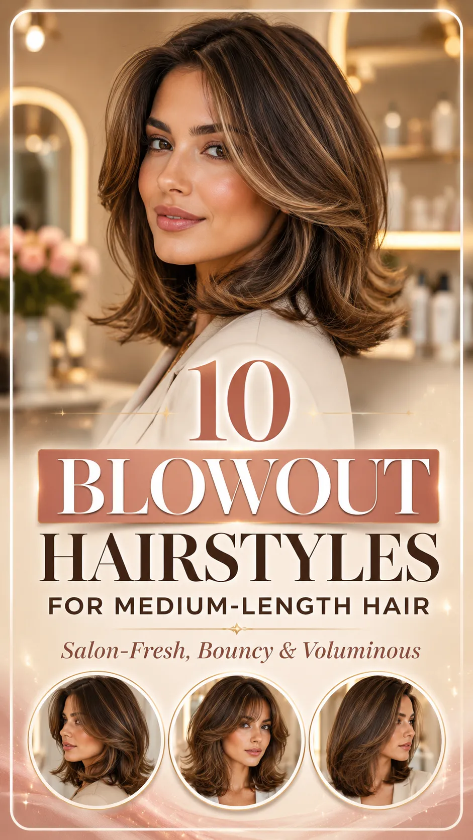 10 Blowout Hairstyles for Medium-Length Hair