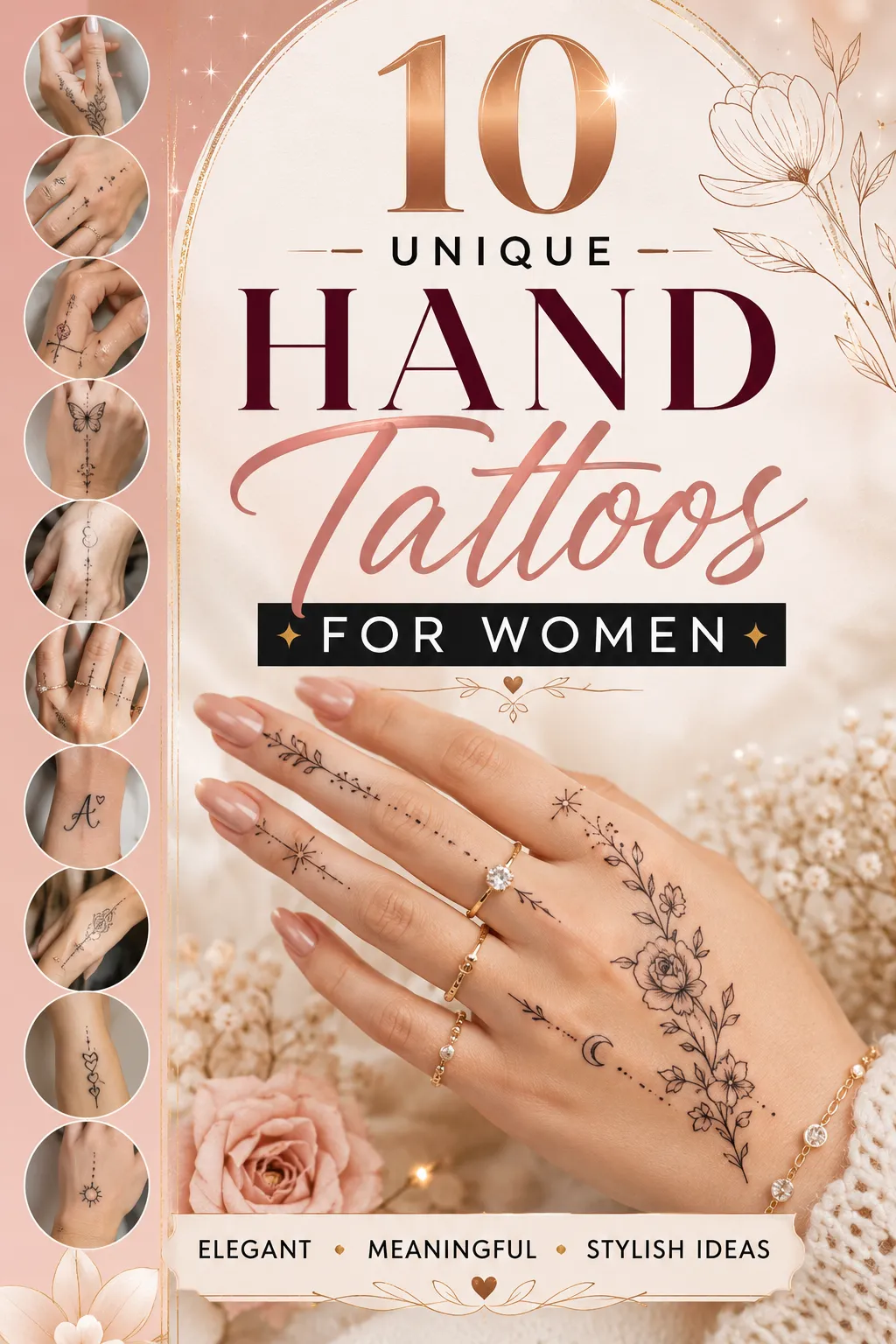 10 Hand Tattoos for Women Unique Ideas