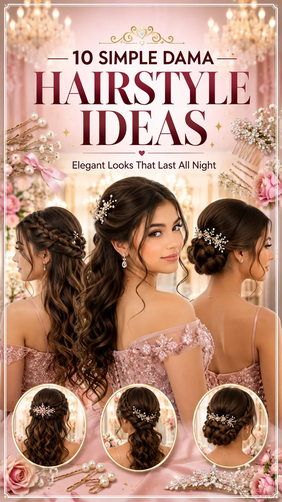 10 Simple Dama Hairstyle Ideas That Look Elegant All Night