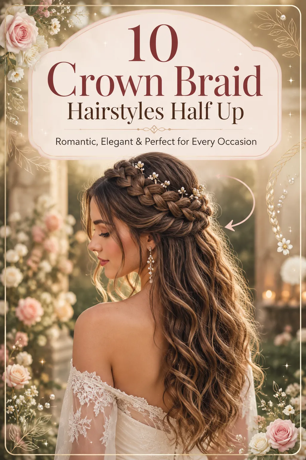 10 Crown Braid Hairstyles Half Up to Try