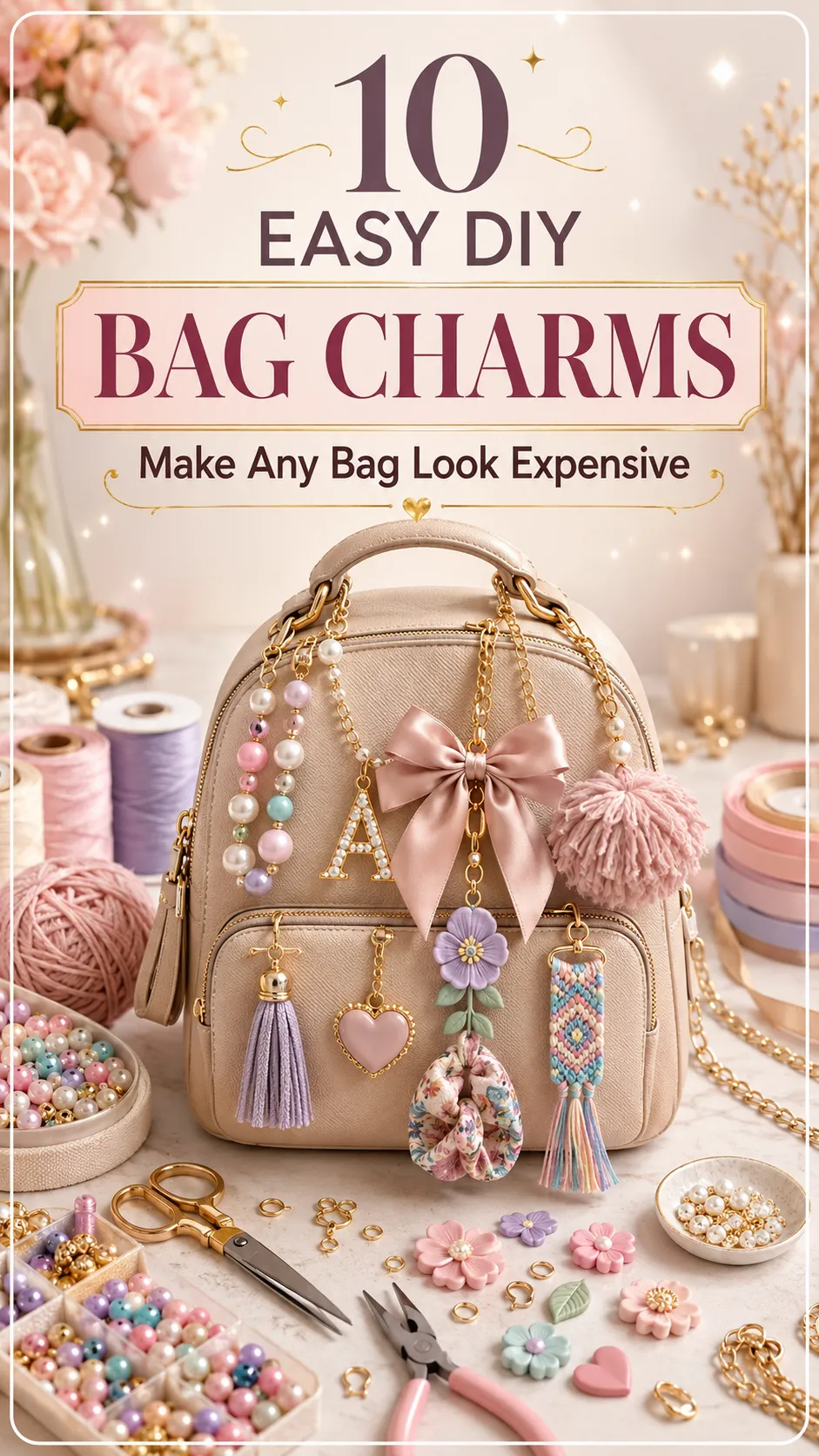 10 Easy DIY Bag Charms You Can Make at Home