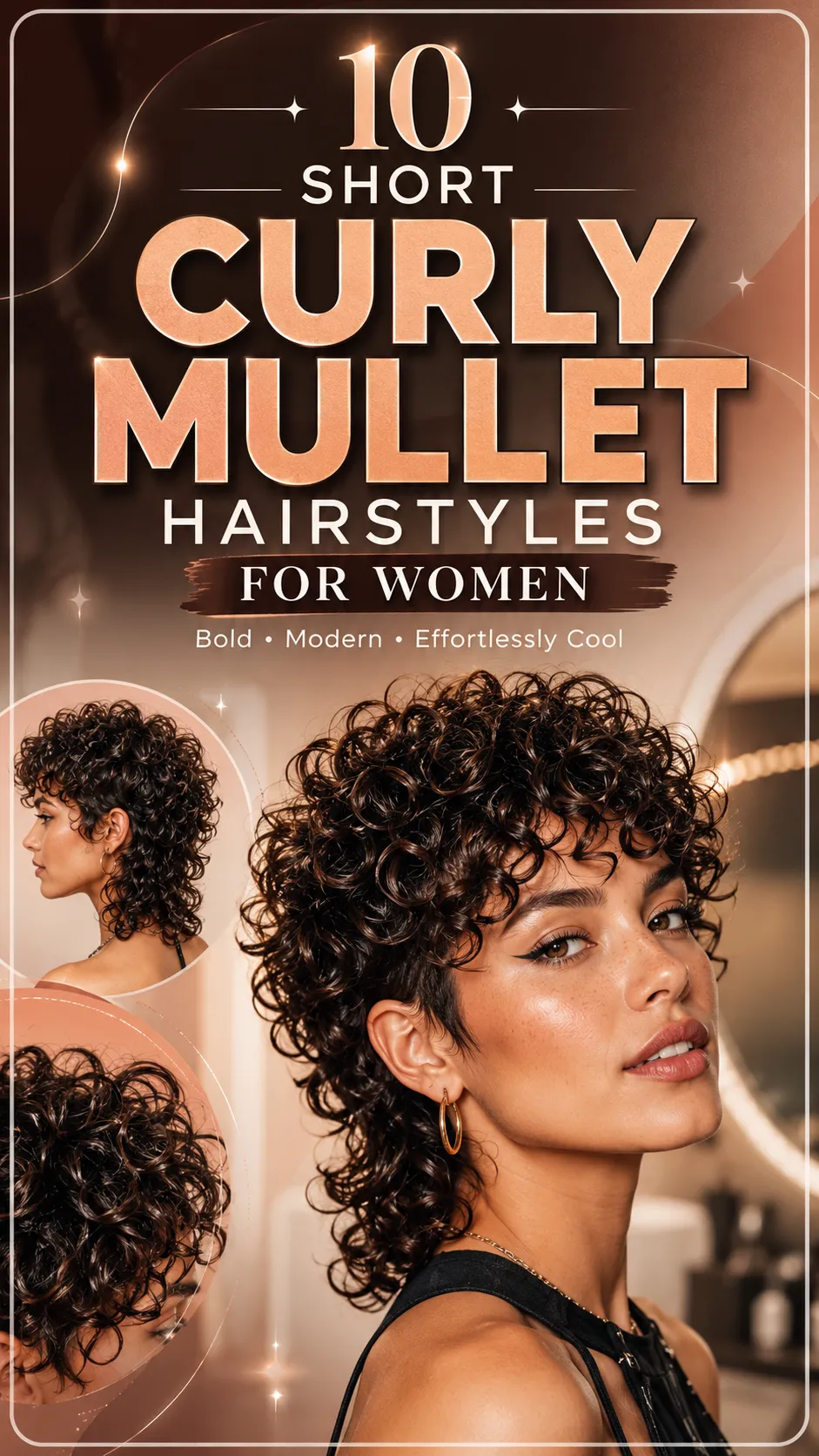 10 Short Curly Mullet Hairstyles for Women