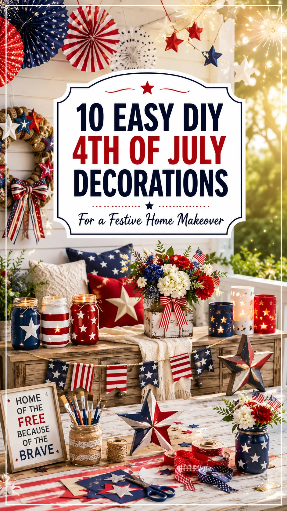 10 Easy DIY 4th of July Decorations for Your Home