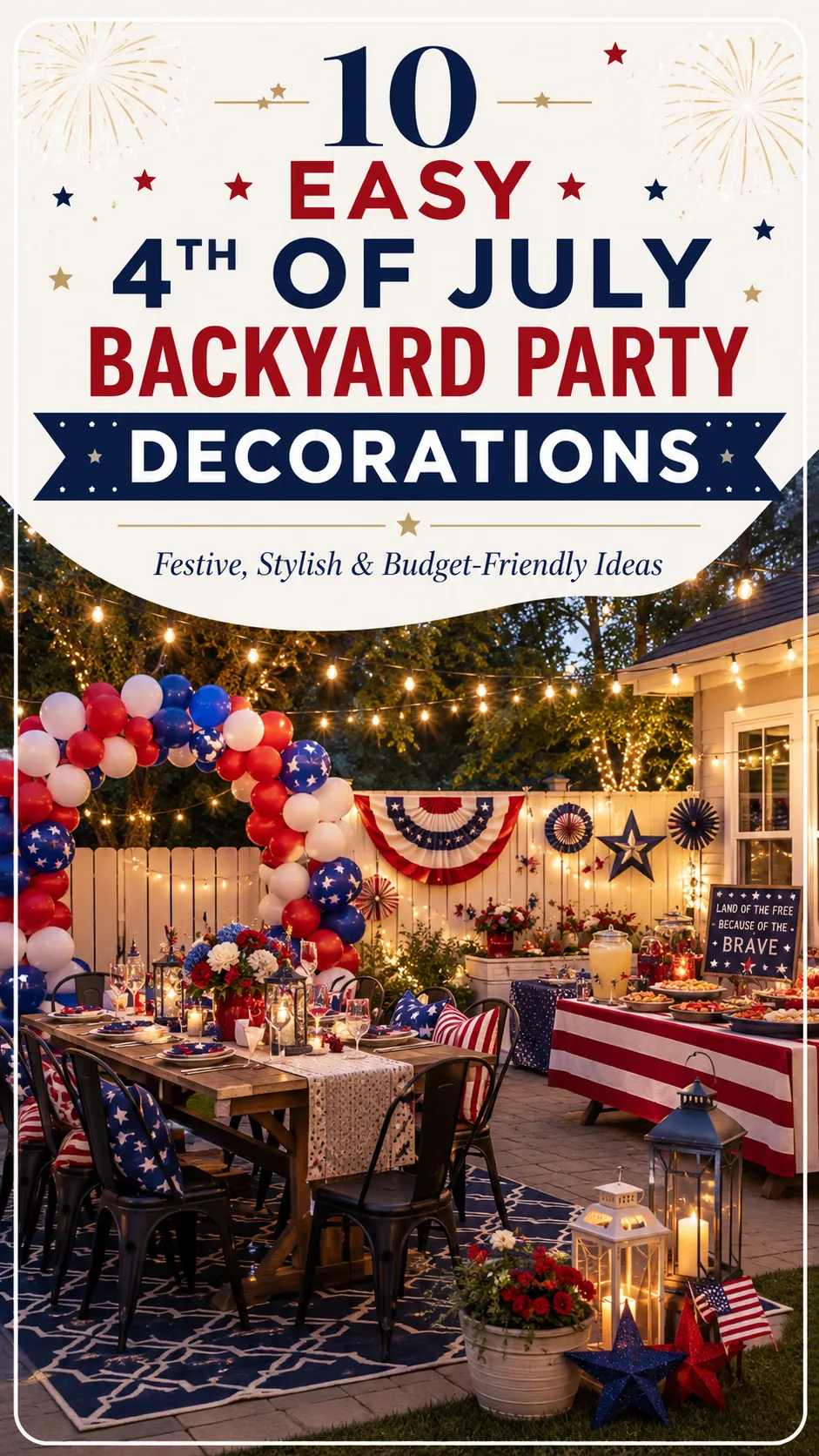 10 Easy 4th of July Backyard Party Decorations