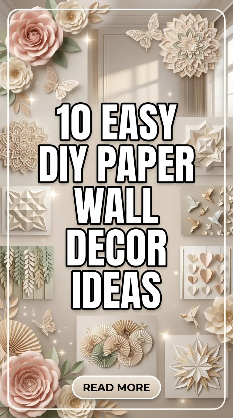 10 Easy DIY Paper Wall Decor Ideas