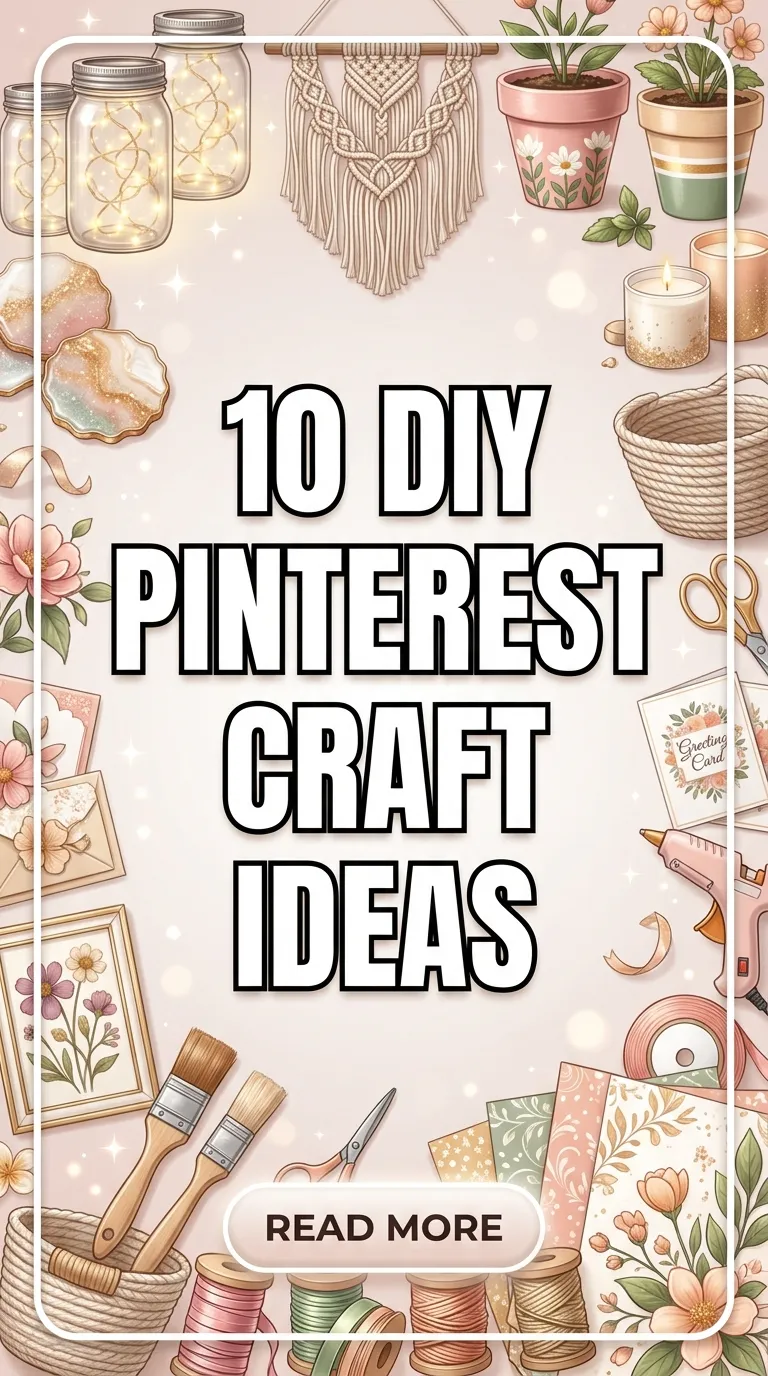 10 DIY Pinterest Craft Ideas