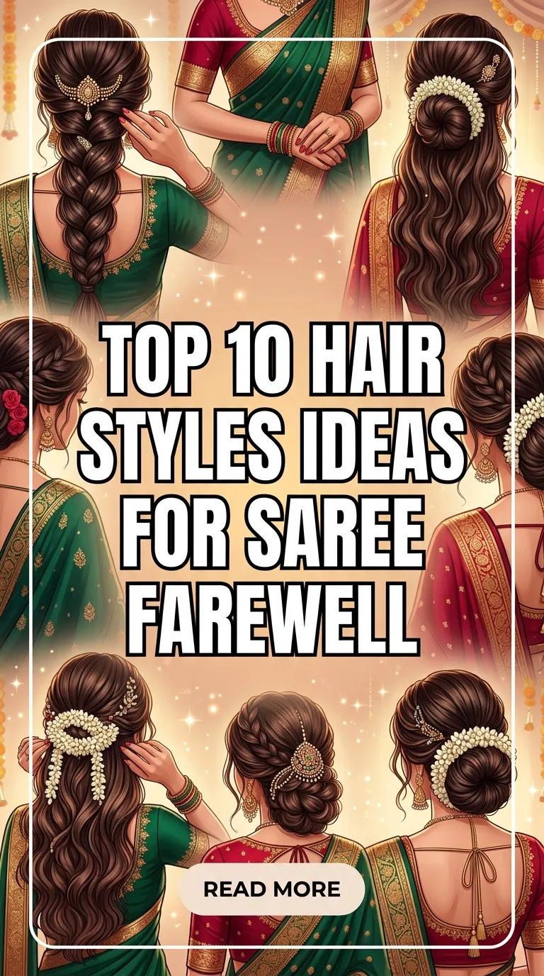 Top 10 Hair Styles Ideas For Saree Farewell