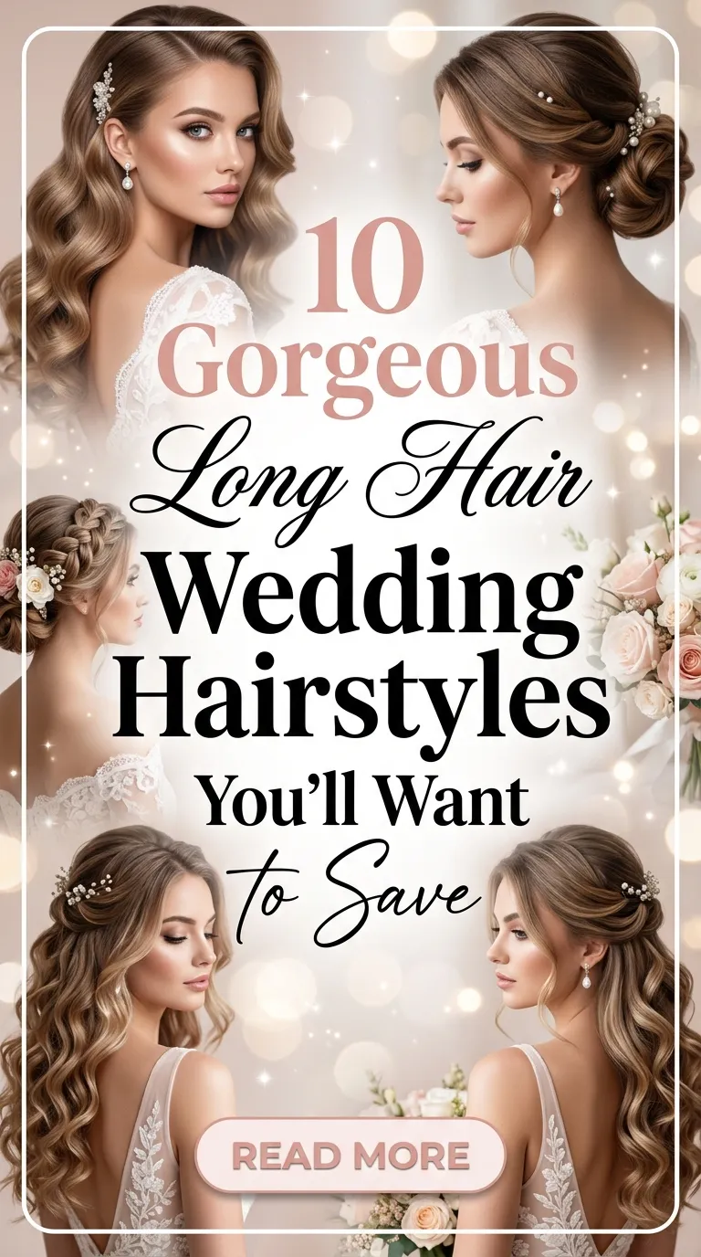 10 Gorgeous Long Hair Wedding Hairstyles You’ll Want to Save