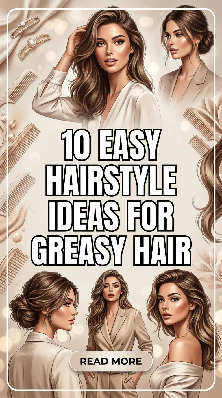 10 Easy Hairstyle Ideas for Greasy Hair