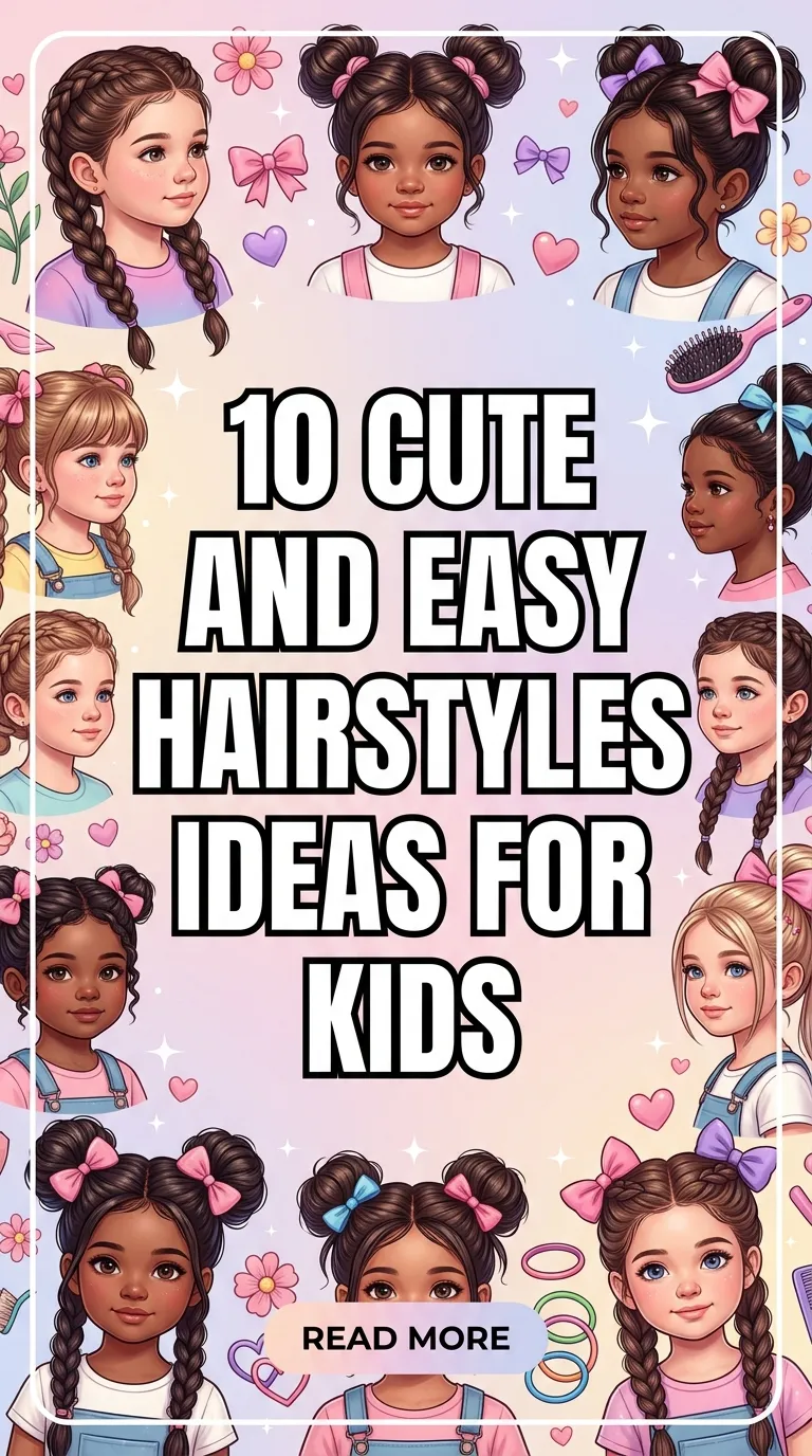 10 Cute and Easy Hairstyles Ideas for Kids