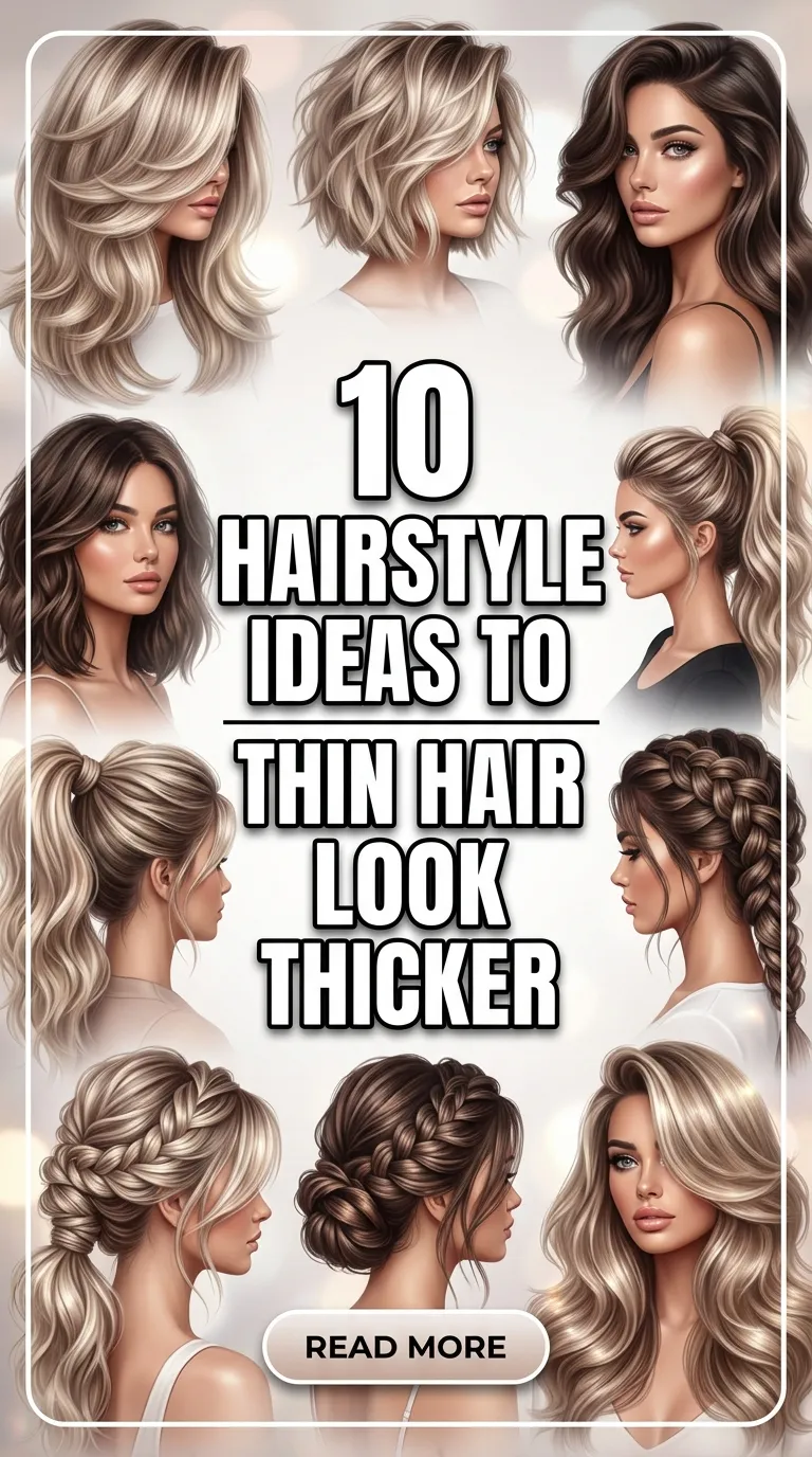 10 Hairstyle Ideas to Make Thin Hair Look Thicker