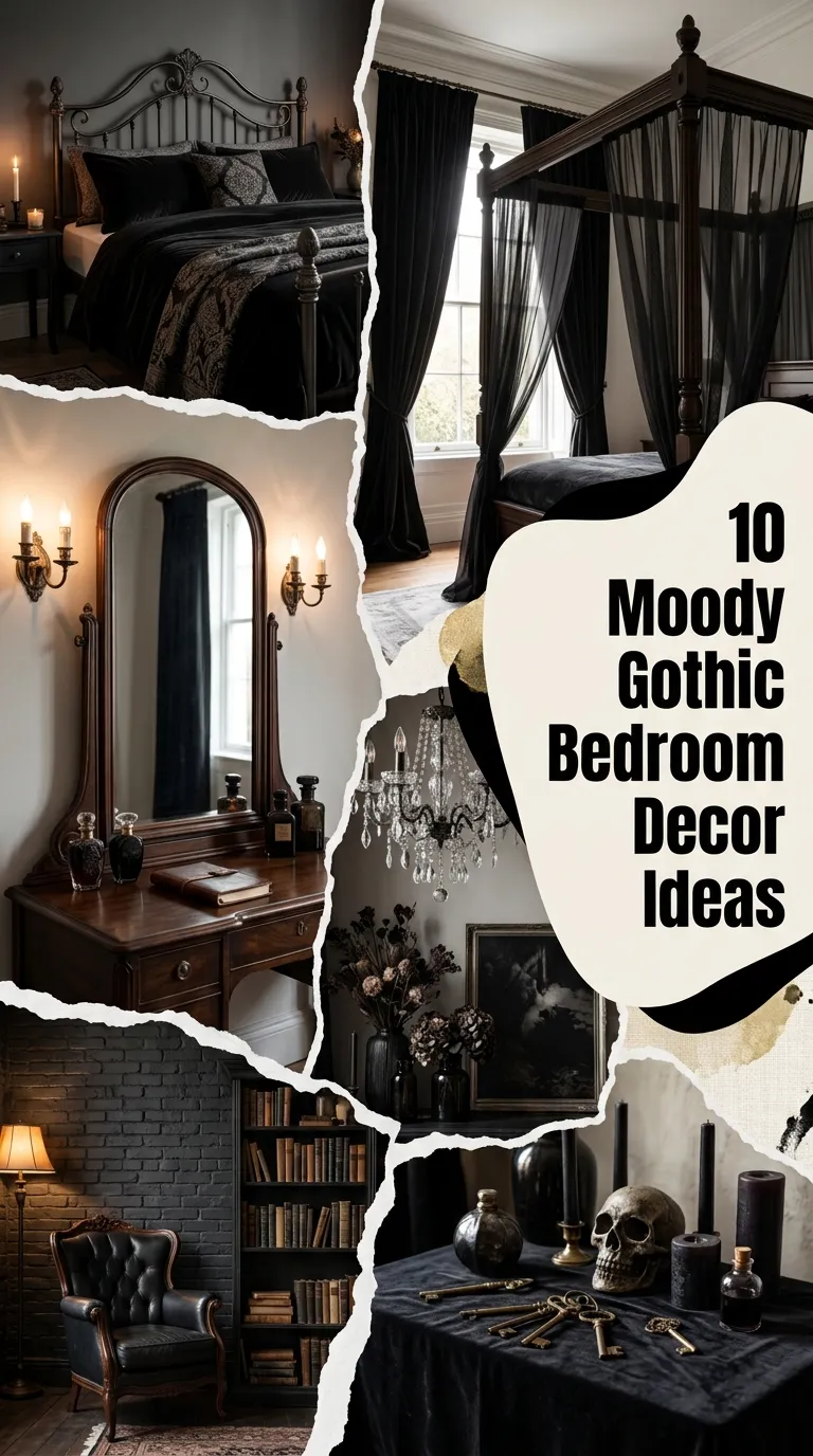 10 Moody Gothic Bedroom Decor Ideas For Small Spaces