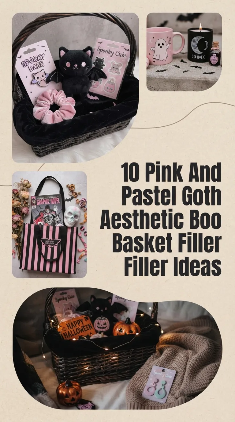 10 Pink And Pastel Goth Aesthetic Boo Basket Filler Ideas