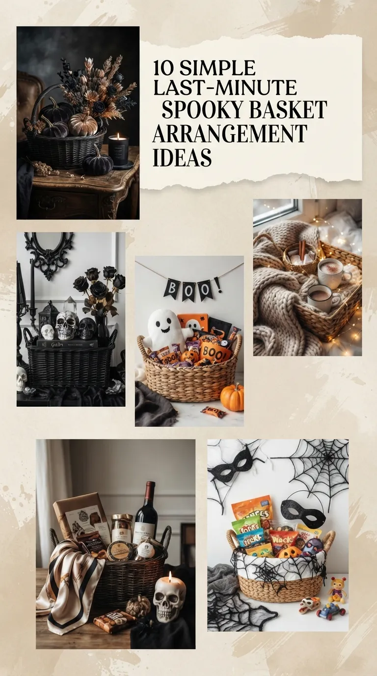 10 Simple Last-minute Spooky Basket Arrangement Hacks On A Budget